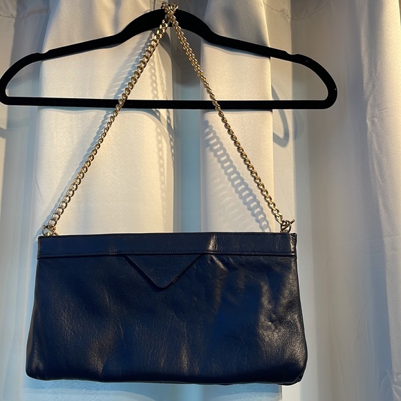 Ande Vintage Navy Leather Purse - Picture 2 of 4